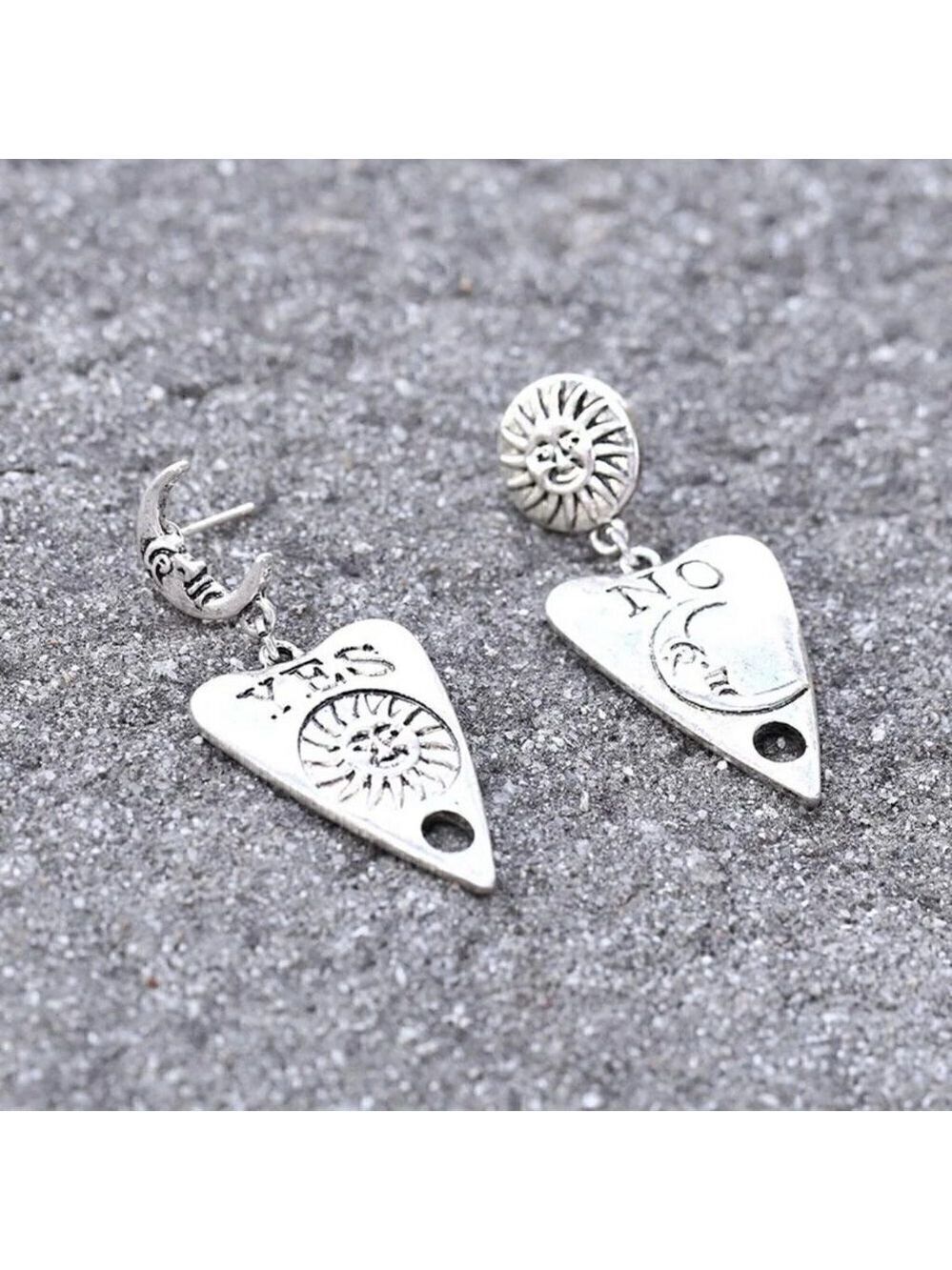 Boho Ouija Planchette Earrings #1220